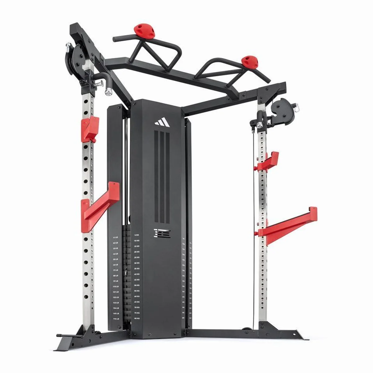 adidas Performance Cable Crossover, 2x80 kg Gewichtsblöcke, 40-fach verstellbar, integriertes Rack 2