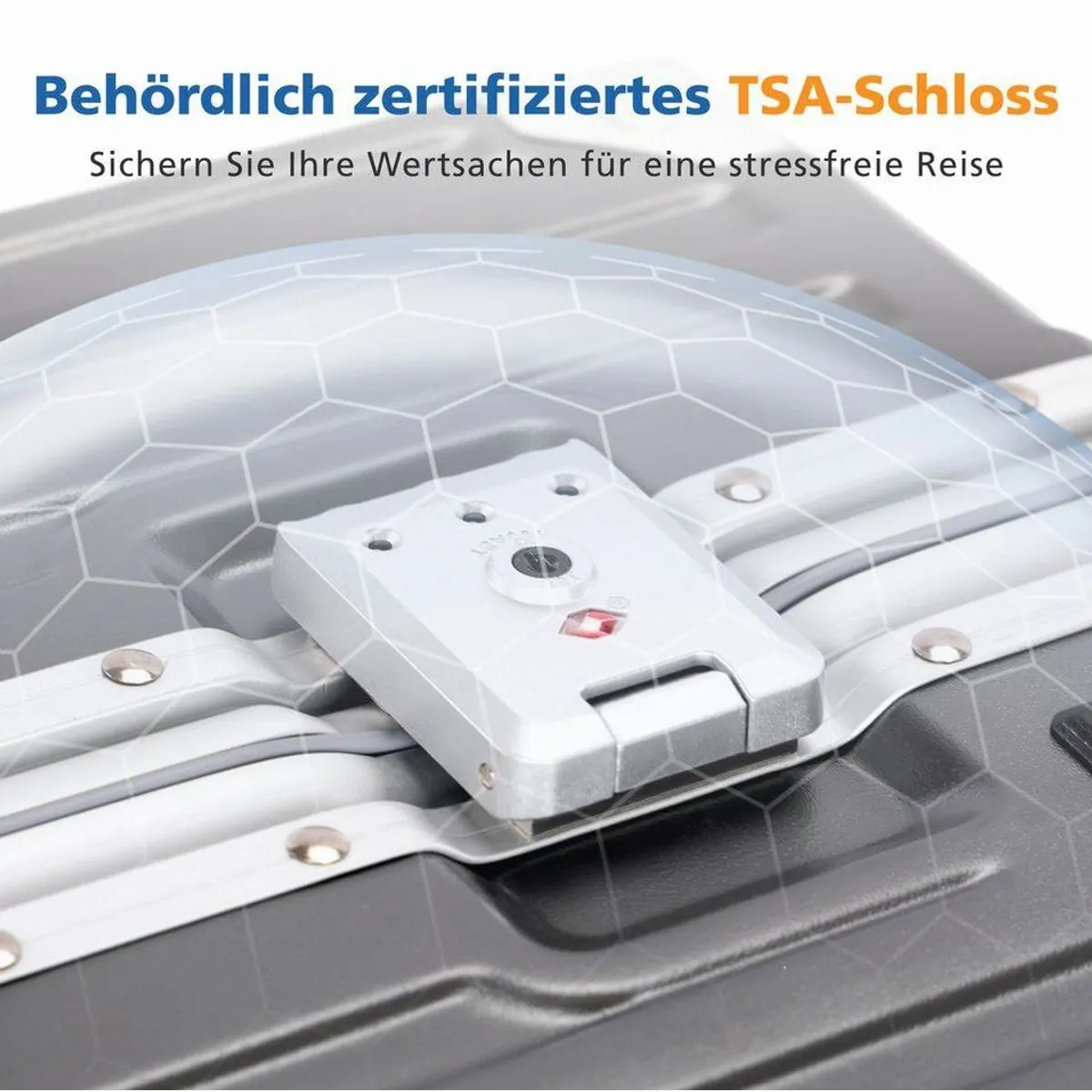 ALPHA CAMP Koffer Hartschale, TSA-Schloss, Aluminiumrahmen — robust, leicht, vielseitig 4