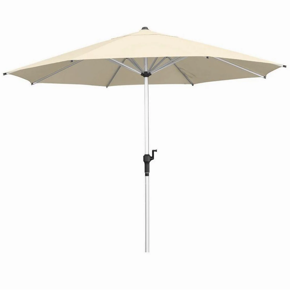 anndora-sonnenschirm Marktschirm 3 m, Kurbelmechanik, UV-beständig, wasserabweisend