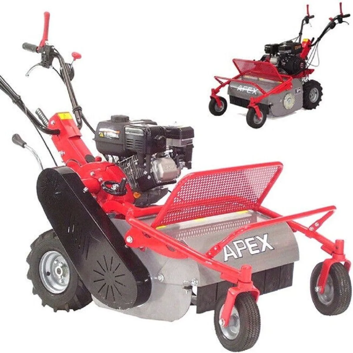 Apex Schlegelmäher 600, 7 PS Motor, 4-Gang Radantrieb, stufenlose Schnitthöhenverstellung
