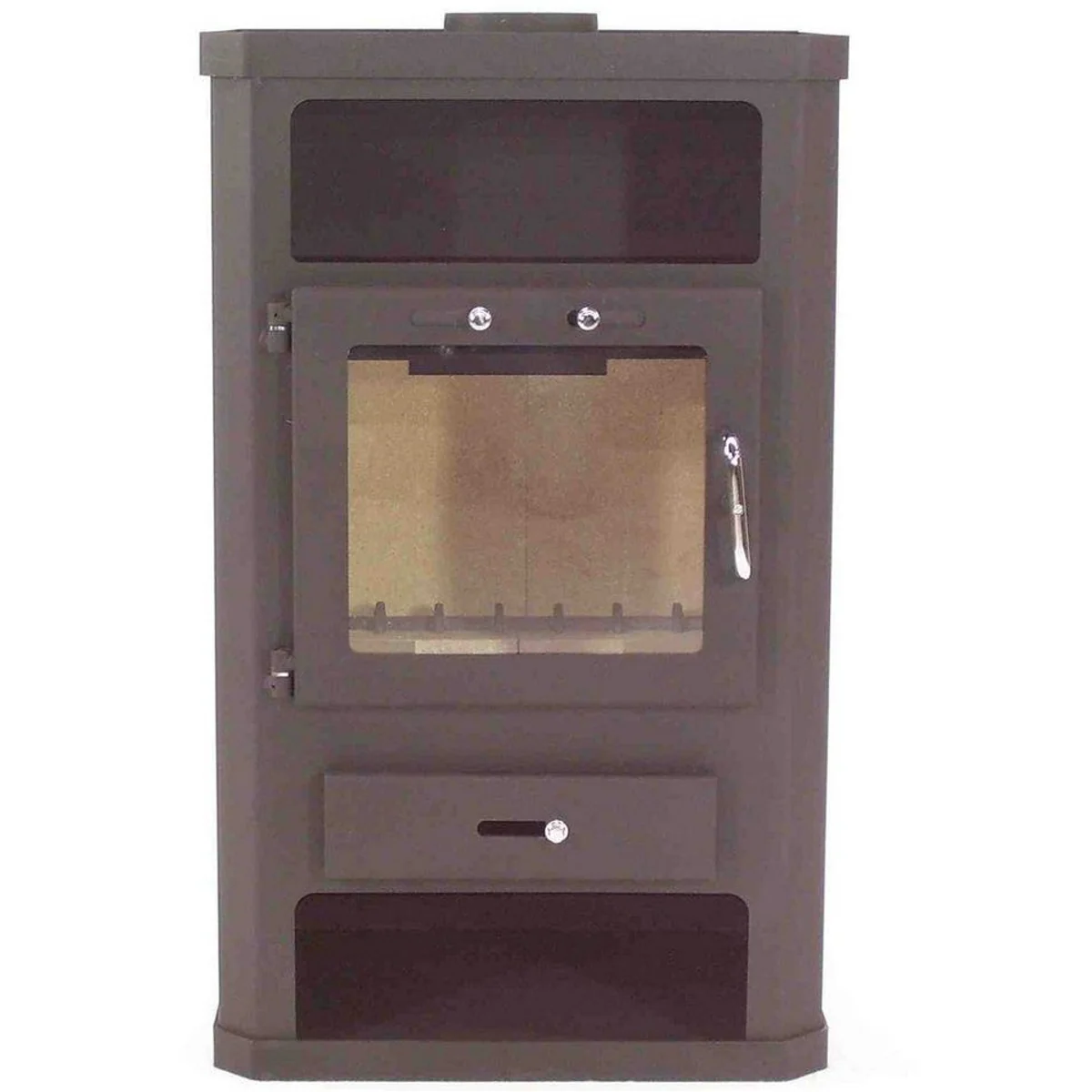 Apex Kaminofen 9kW, elegantes Kacheldesign, XXL Feuerraum, Energieeffizienzklasse A 4
