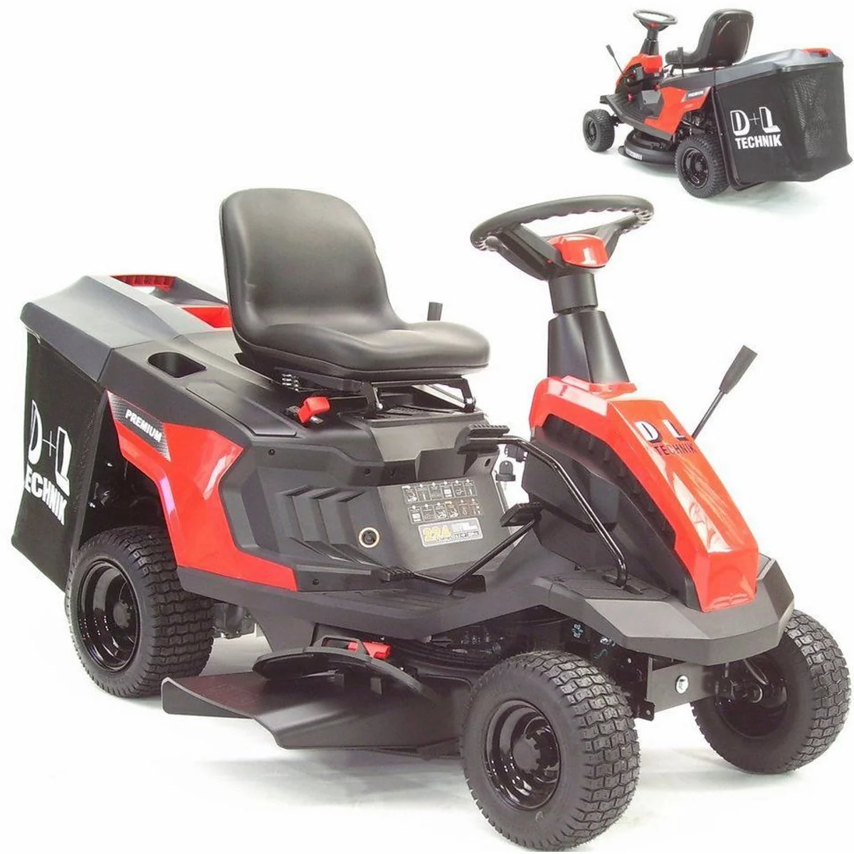 Apex Benzinrasenmäher Rasentraktor, 4-in-1 Funktion, Hydrostatgetriebe, 6,1 PS