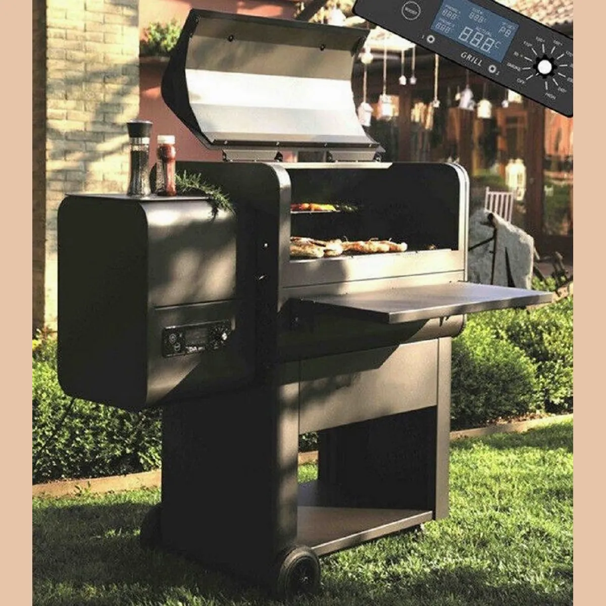 Apex Kombigrill Pelletgrill XXL, digitale Temperaturregelung, 4-in-1 Funktionen