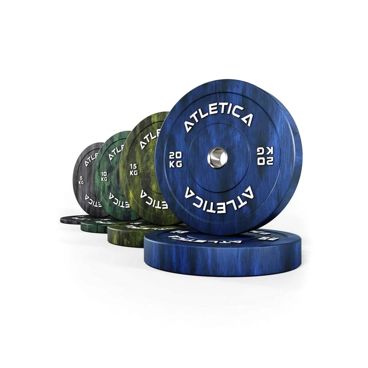 ATLETICA Fusion Bumper Plates SET, 100 kg, robust und vielseitig