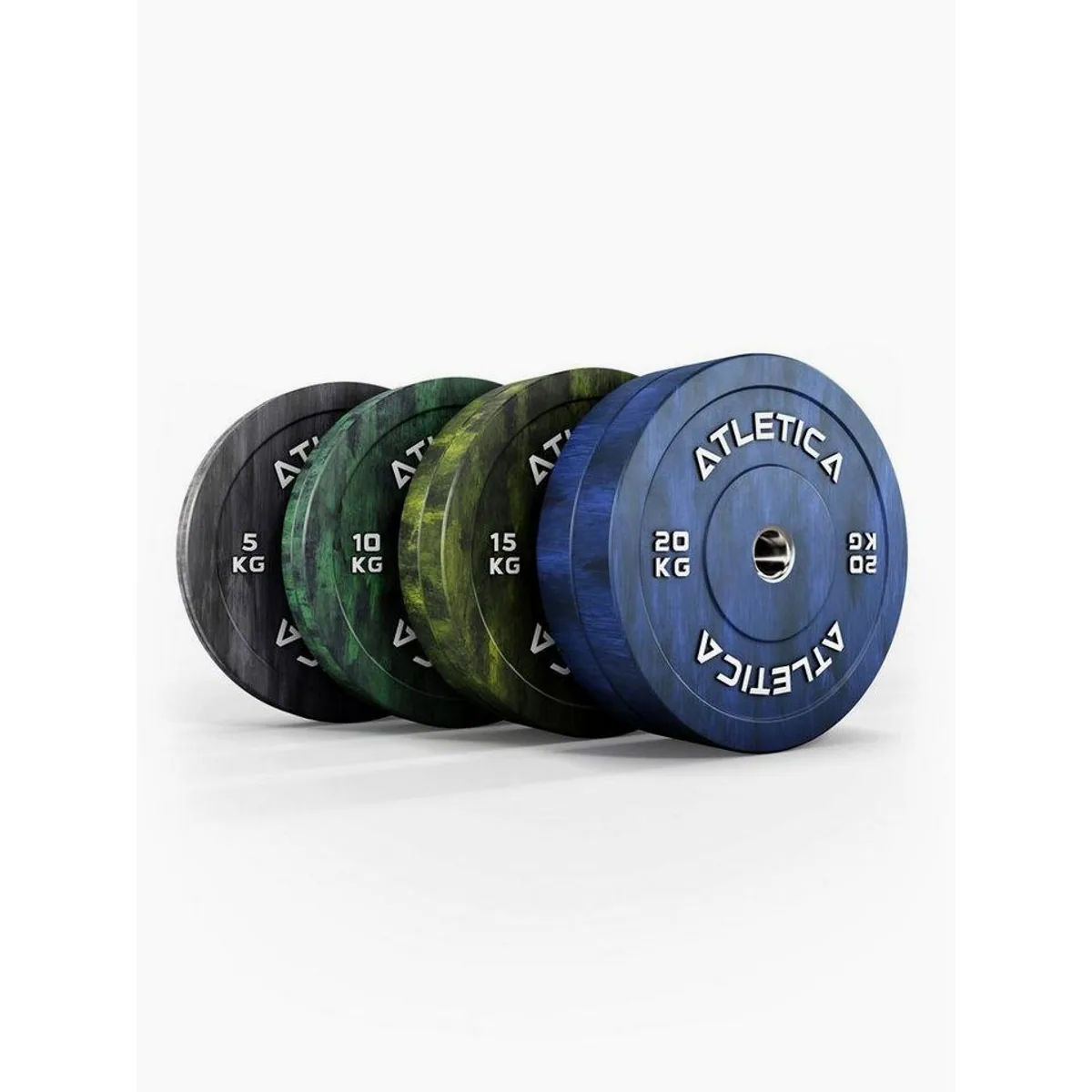 ATLETICA Fusion Bumper Plates SET, 100 kg, robust und vielseitig 2