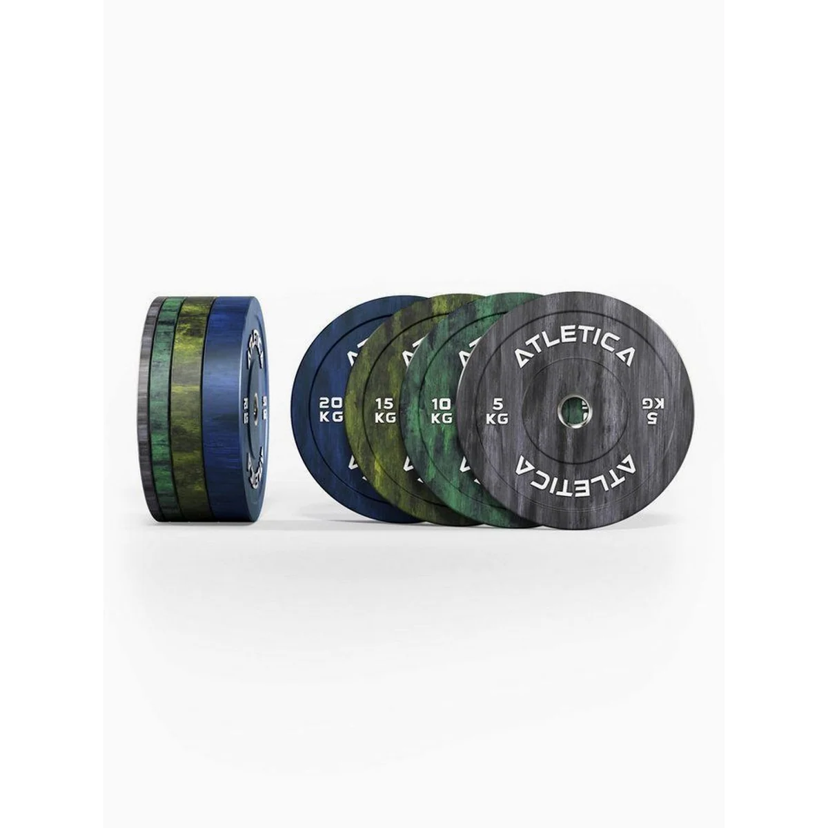 ATLETICA Fusion Bumper Plates SET, 100 kg, robust und vielseitig 3