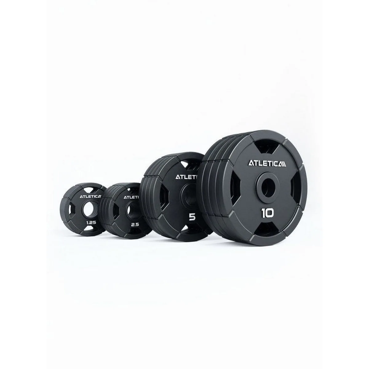 ATLETICA Hantelscheiben 4H Iron Plates Set, 75kg, rostresistente Lackierung, 50mm 2