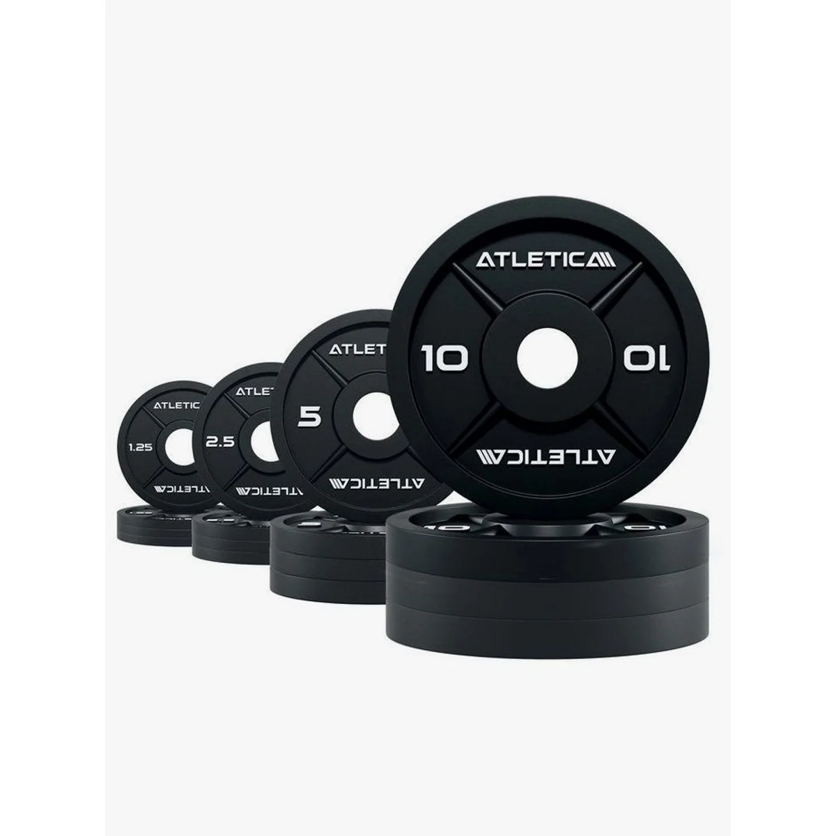 ATLETICA Hantelscheiben Set, 75 kg, Gusseisen, 50 mm