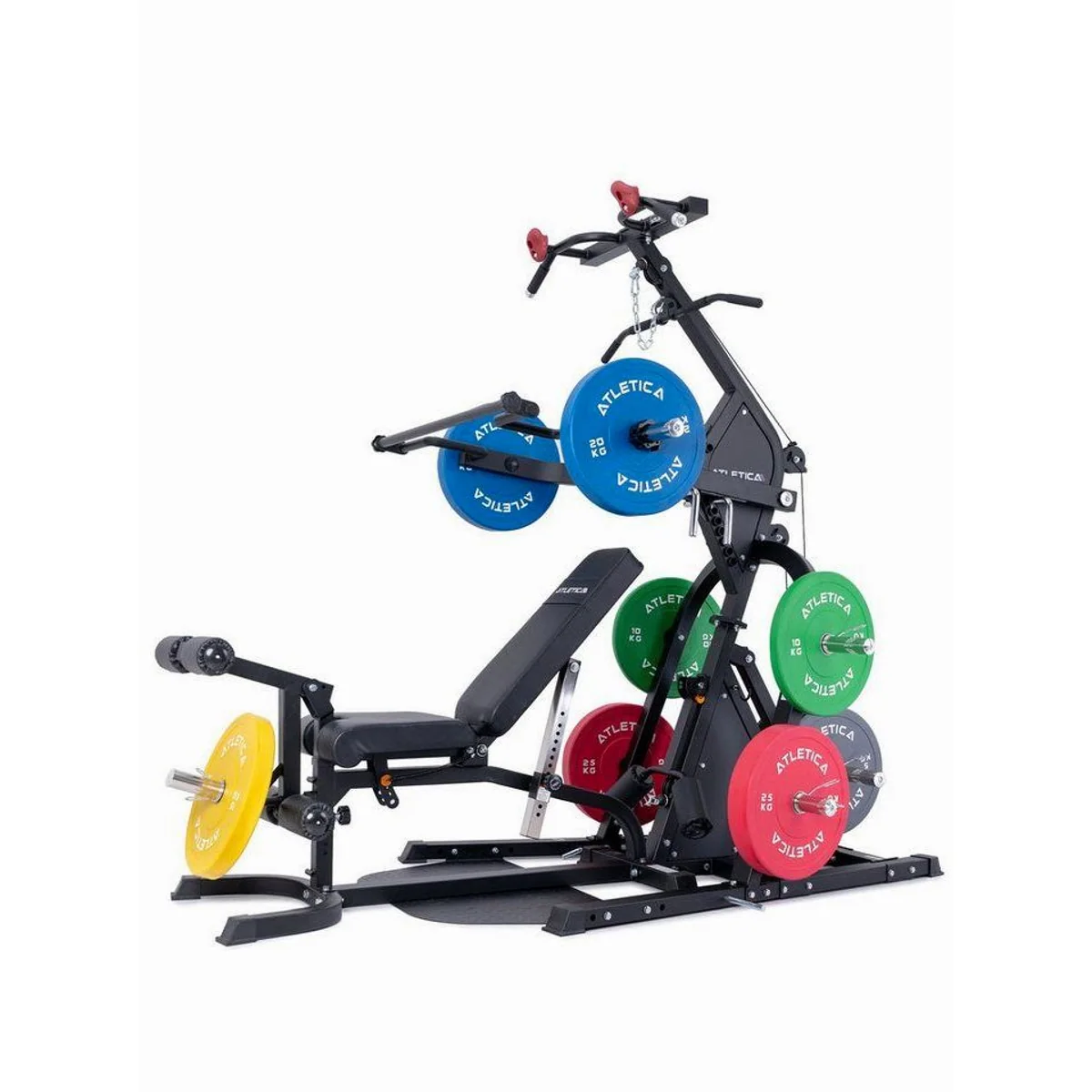 ATLETICA Triton Power Rack, Multigym mit 50 Übungen & platzsparendem Design