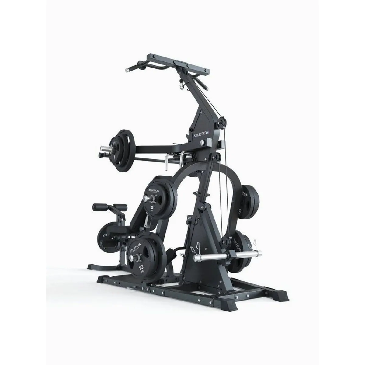 ATLETICA Triton Power Rack, Multigym mit 50 Übungen & platzsparendem Design 3