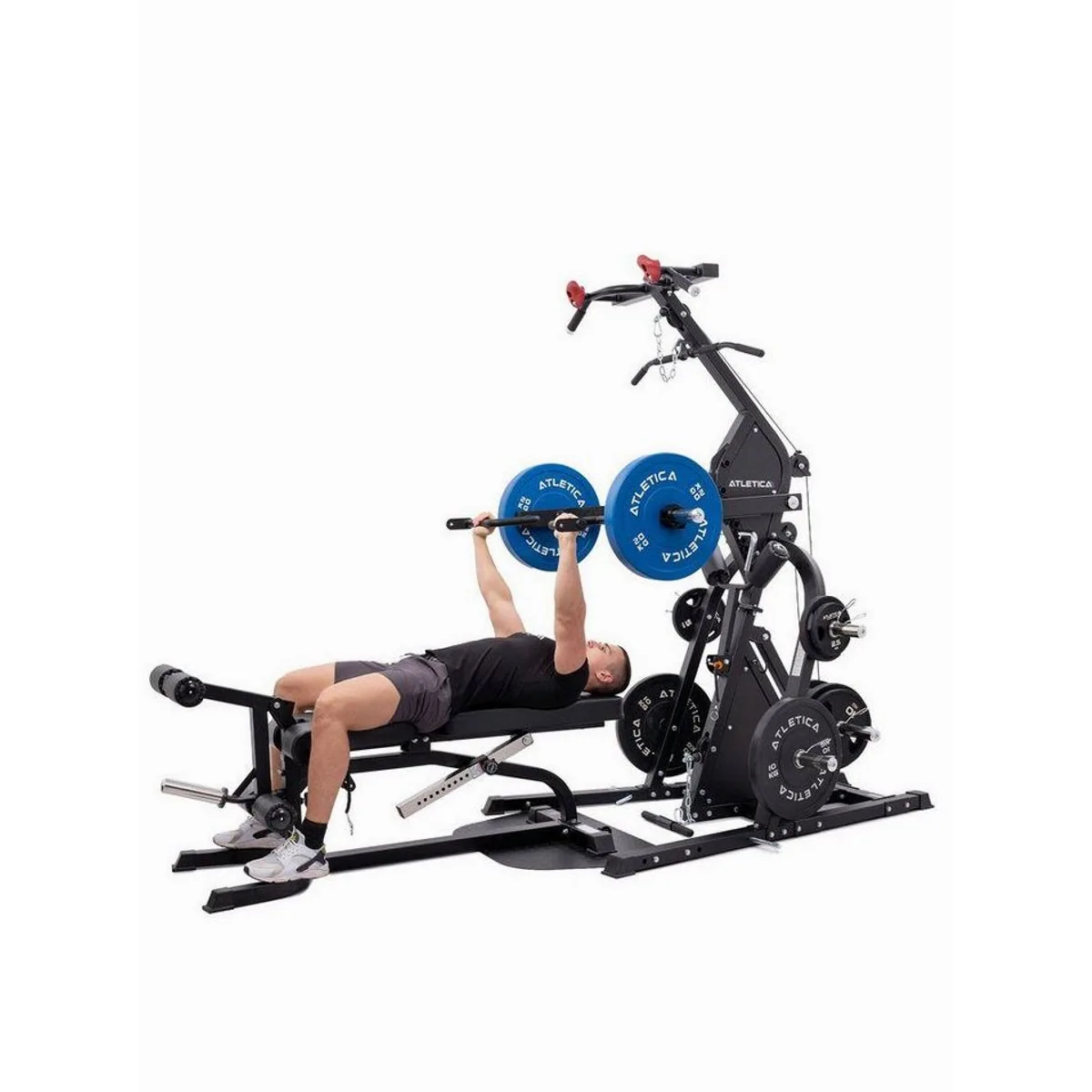 ATLETICA Triton Power Rack, Multigym mit 50 Übungen & platzsparendem Design 5