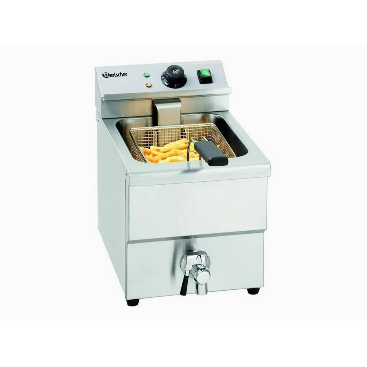 Bartscher Fritteuse IMBISS I, 8 Liter, Kaltzone, Fettablasshahn