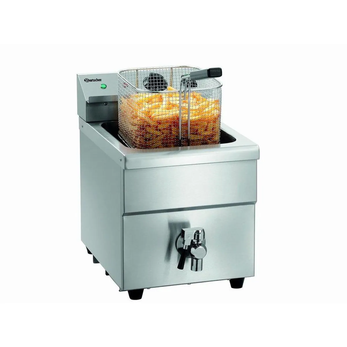 Bartscher Induktions-Fritteuse 8L Plus, präzise Temperaturregelung, Edelstahl
