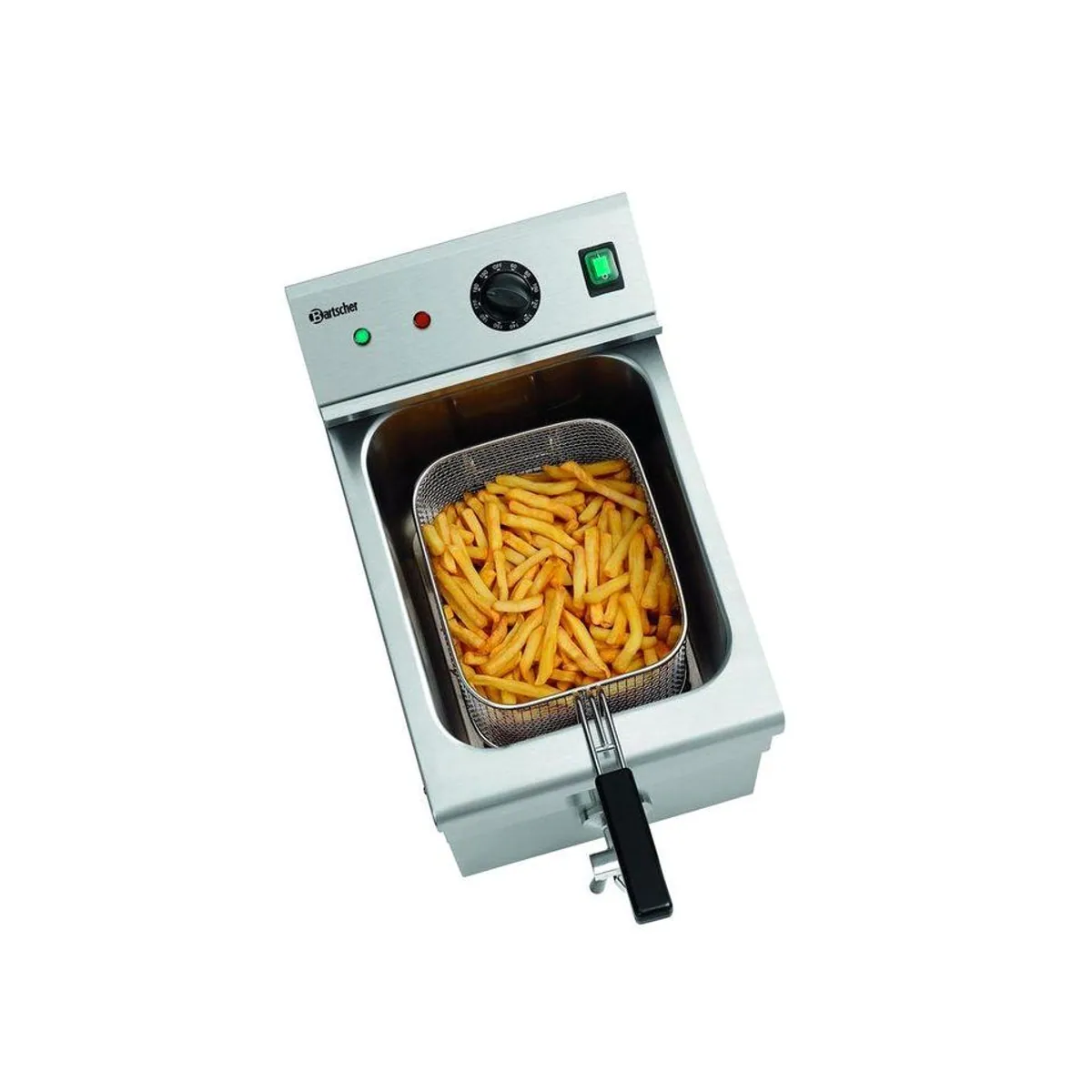 Bartscher Induktions-Fritteuse 8L Plus, präzise Temperaturregelung, Edelstahl 5