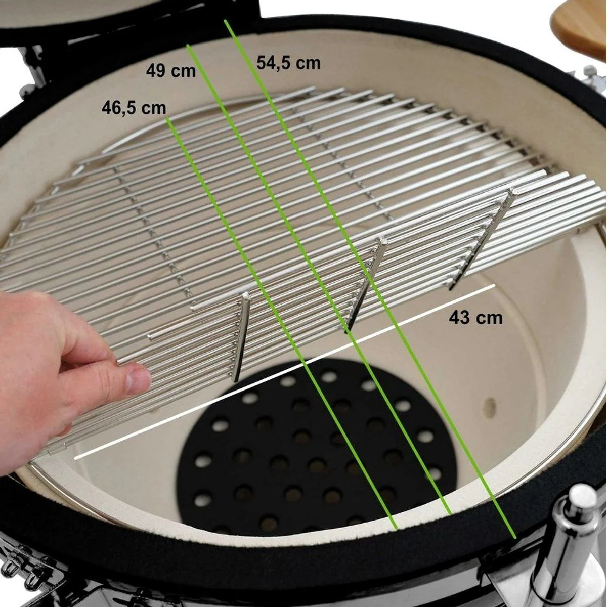 BBQ-Toro KURO Keramikgrill, Ø 52 cm, vielseitig einsetzbar 4