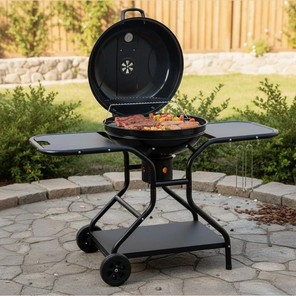 BBQ-Toro Kugelgrill Ø 57 cm, große Grillfläche & abnehmbarer Aschekasten 3