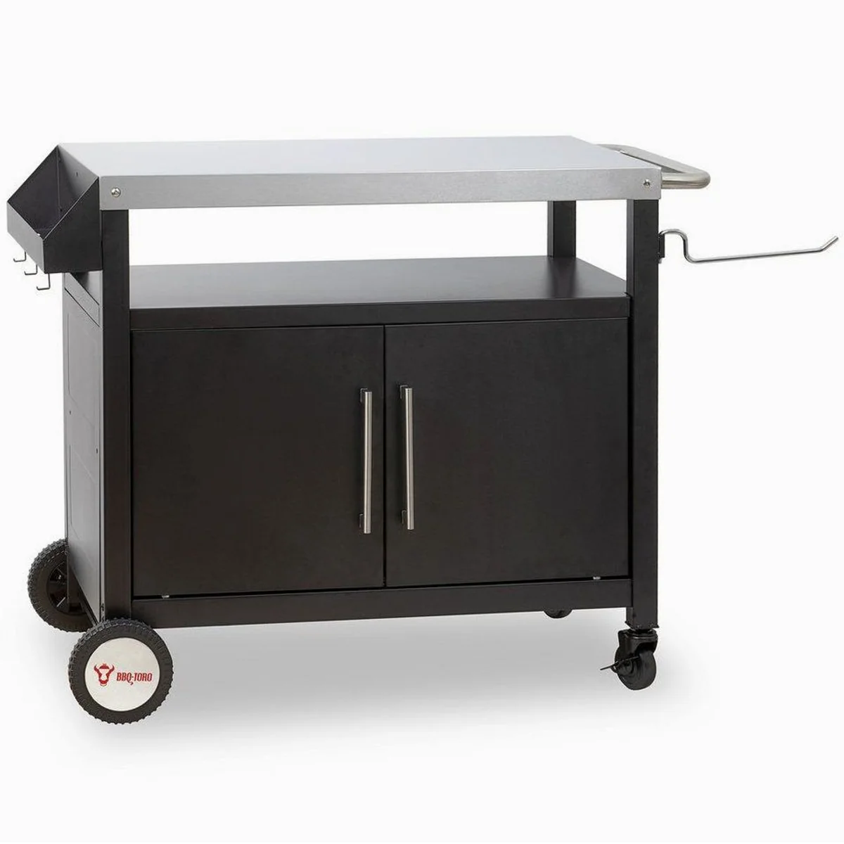 BBQ-Toro Grillwagen 103,5 x 59 x 81 cm, große Arbeitsfläche, stabiler Stauraum