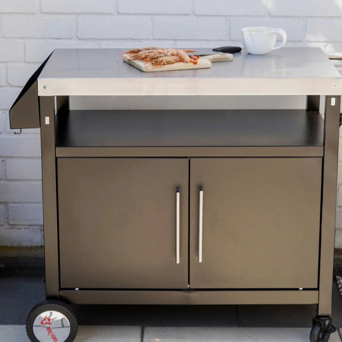 BBQ-Toro Grillwagen 103,5 x 59 x 81 cm, große Arbeitsfläche, stabiler Stauraum 2