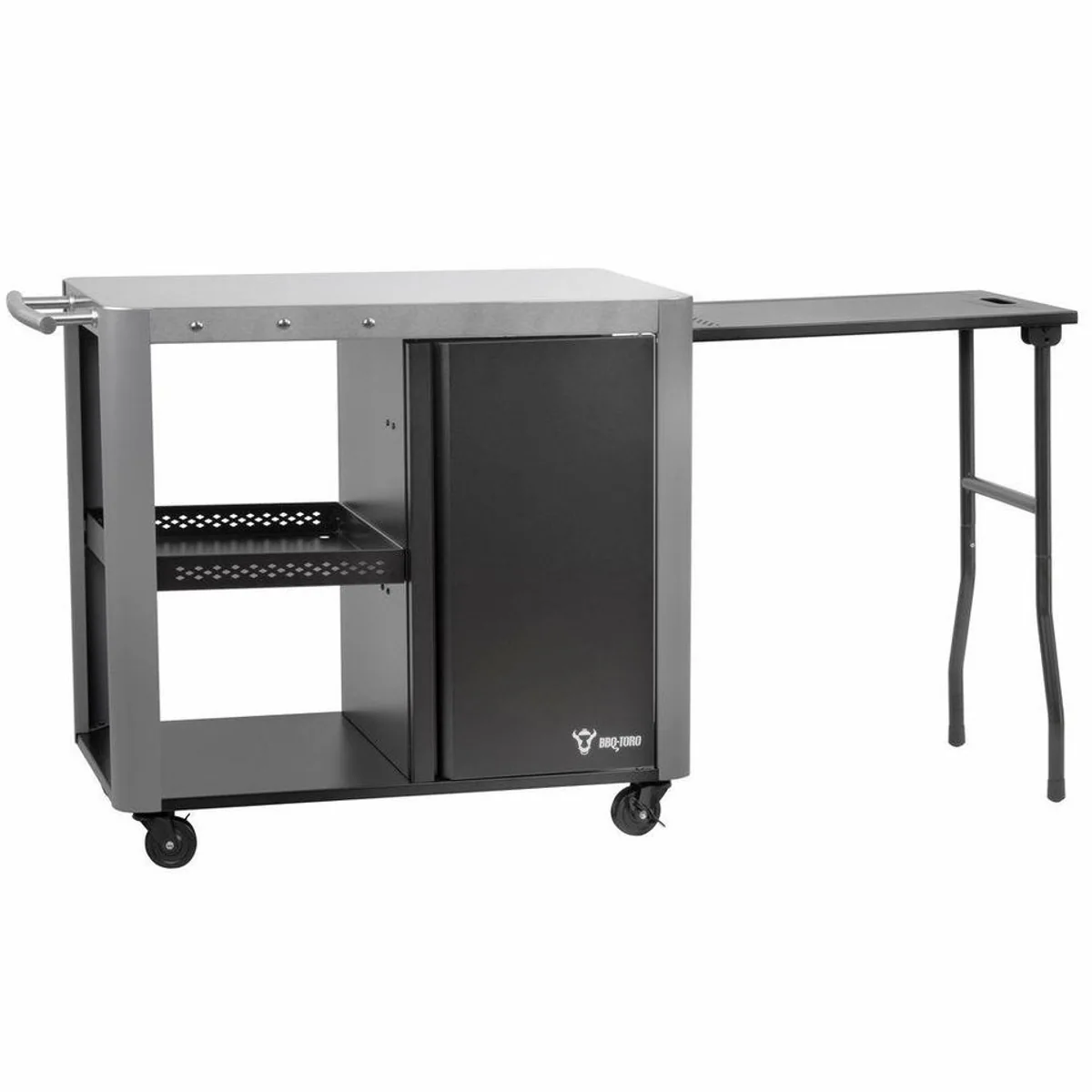 BBQ-Toro Grillablagetisch, große Arbeitsfläche, stabil und mobil 4