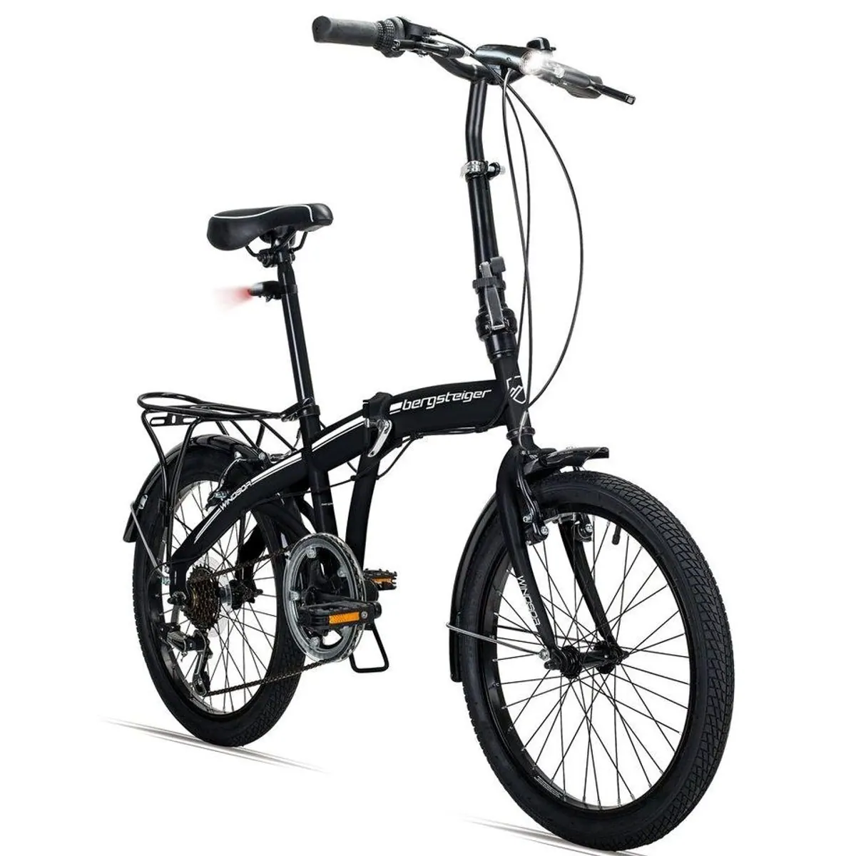 bergsteiger Faltrad Windsor 20 Zoll, Shimano 6-Gang, Klappbar, Unisex