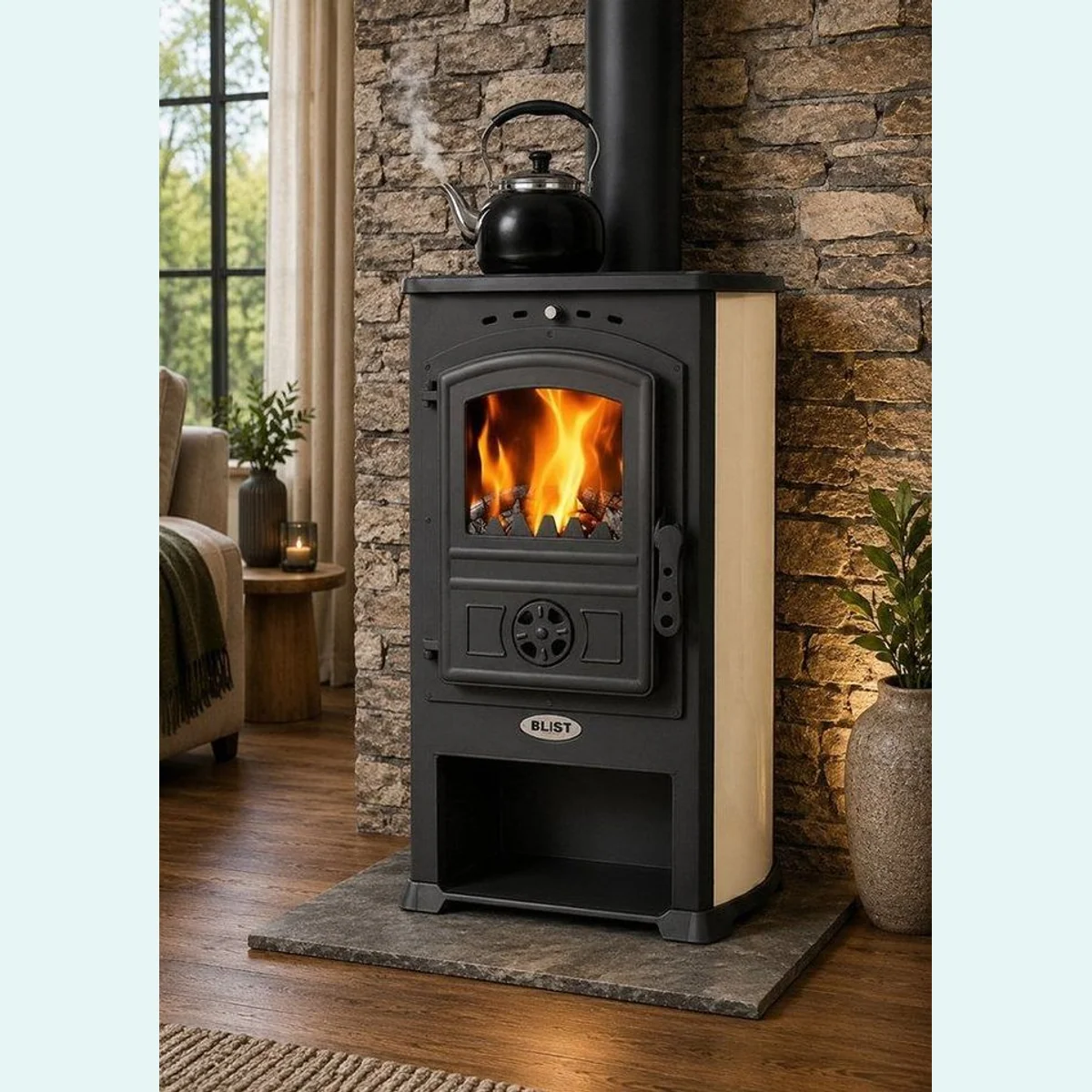 Blist Modena 4.0 Kaminofen, 7,4 kW, 81,6 % Wirkungsgrad 3