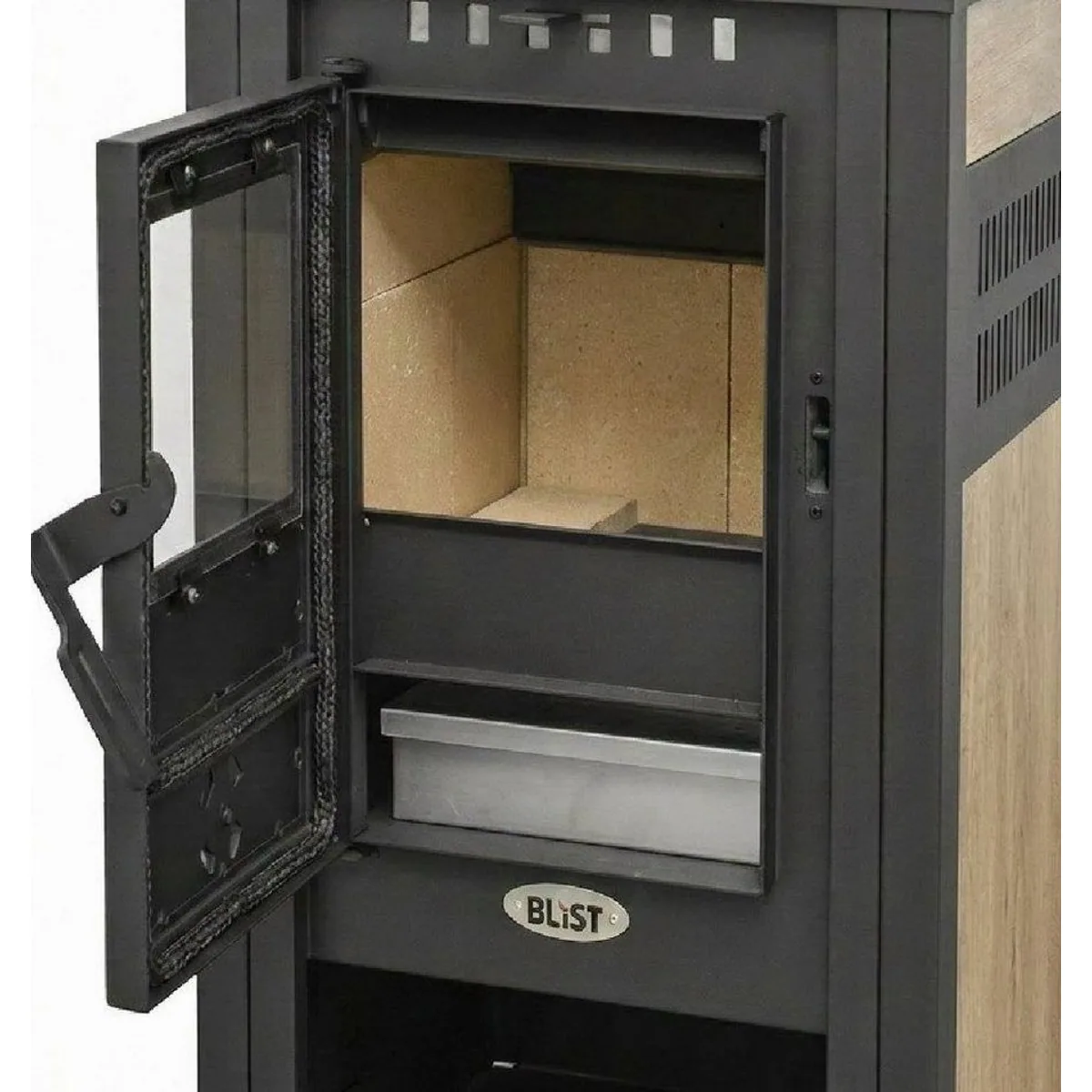 Blist Kaminofen Vienna S 4.0 Keramik Creme, 7,5 kW, elegante Verarbeitung, hohe Effizienz 3