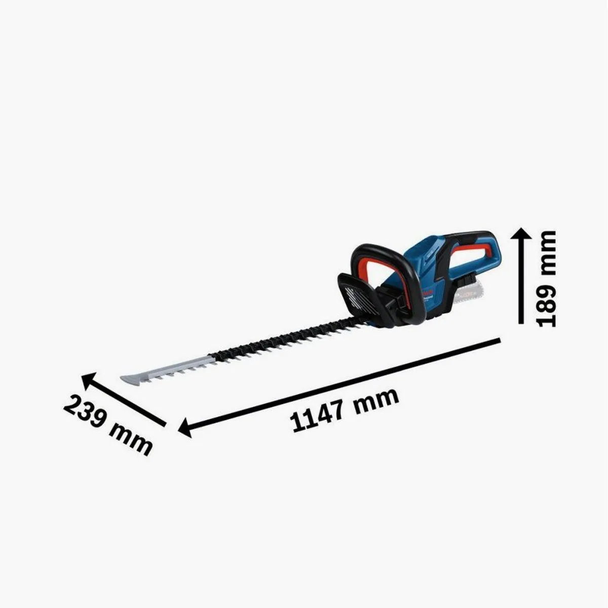 BOSCH GHE 18V-60 (II) Professional Akku-Heckenschere, bürstenloser Motor, 60 cm Messer, leicht 2