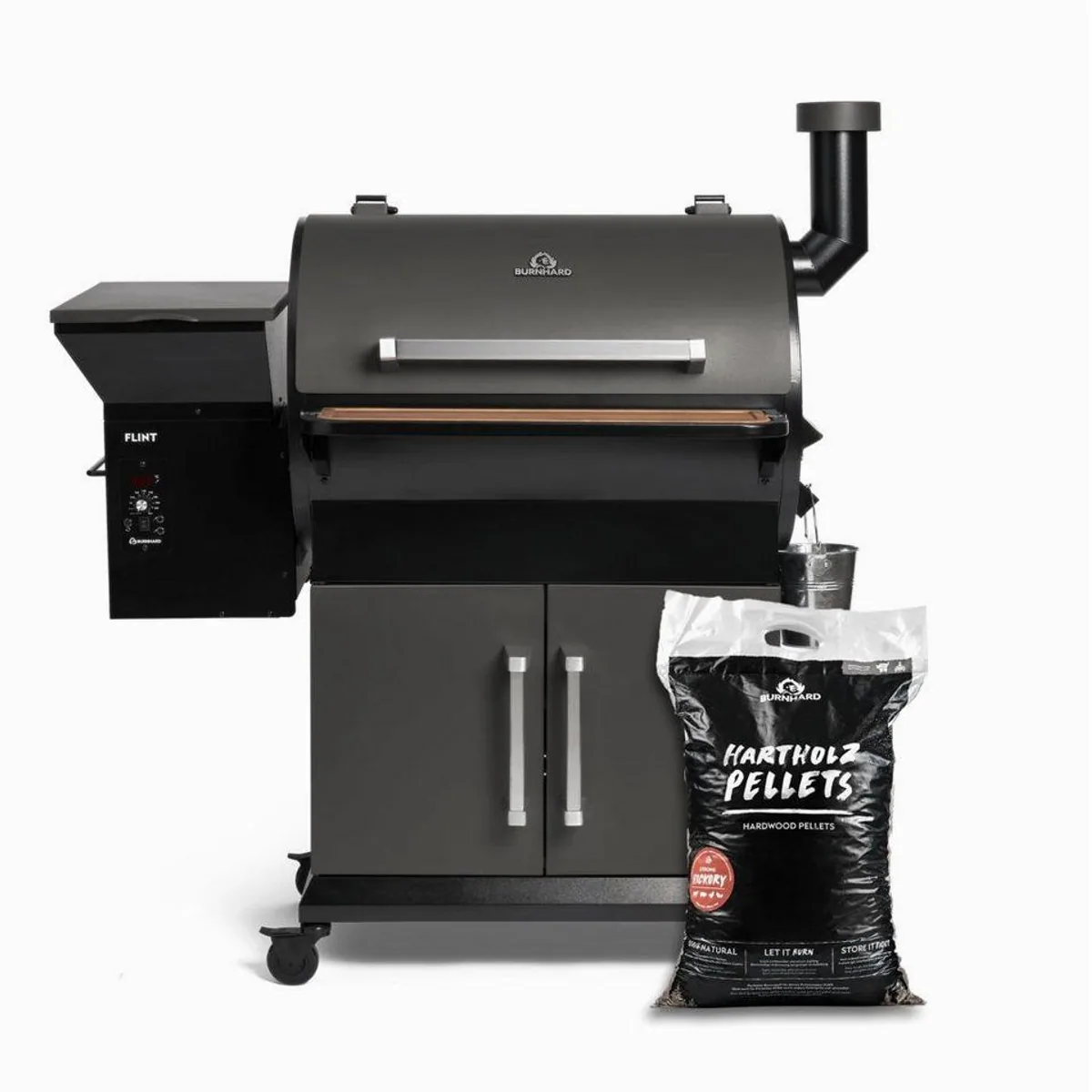 BURNHARD Smoker, präzise Temperaturkontrolle, große Grillfläche, witterungsbeständig