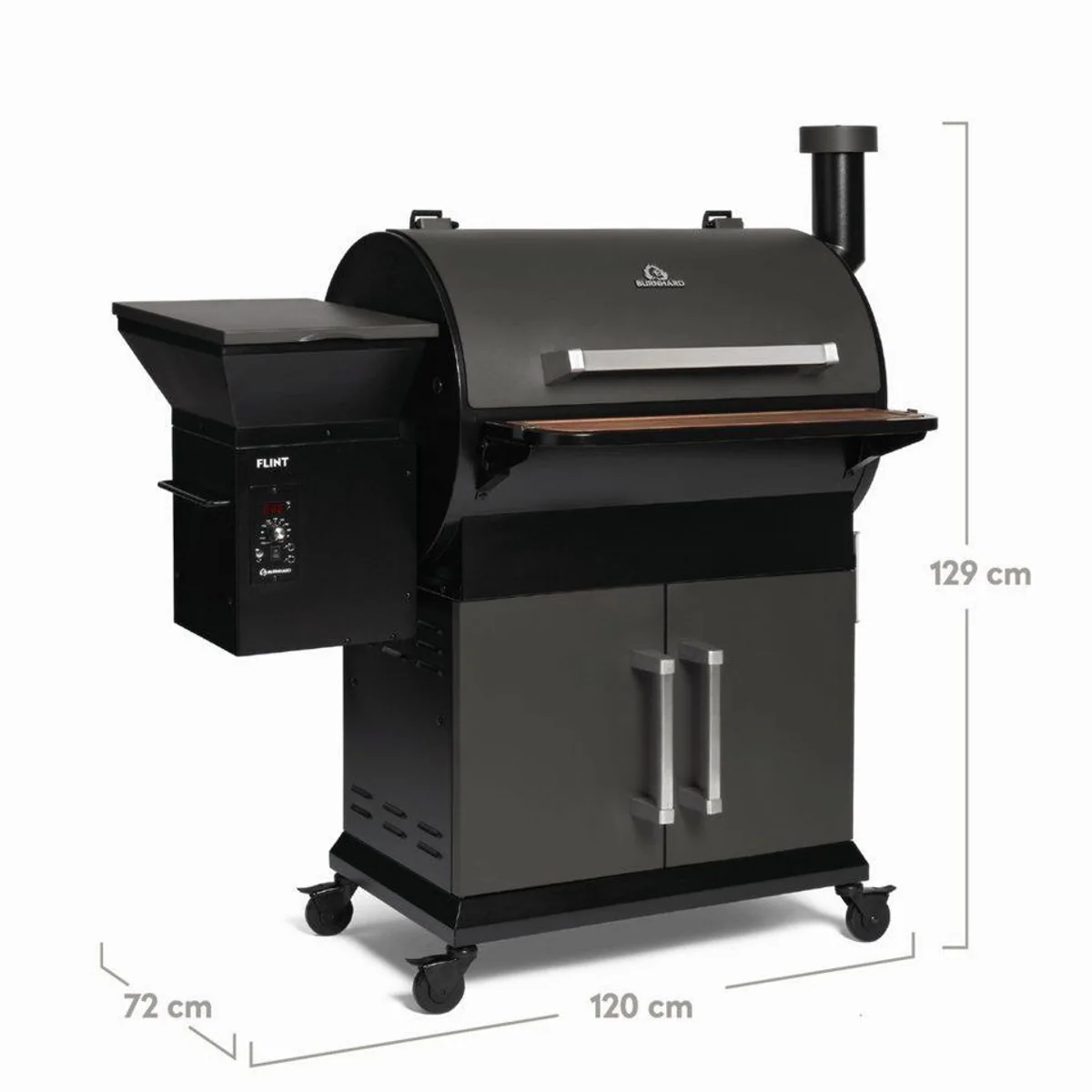 BURNHARD Smoker, präzise Temperaturkontrolle, große Grillfläche, witterungsbeständig 2