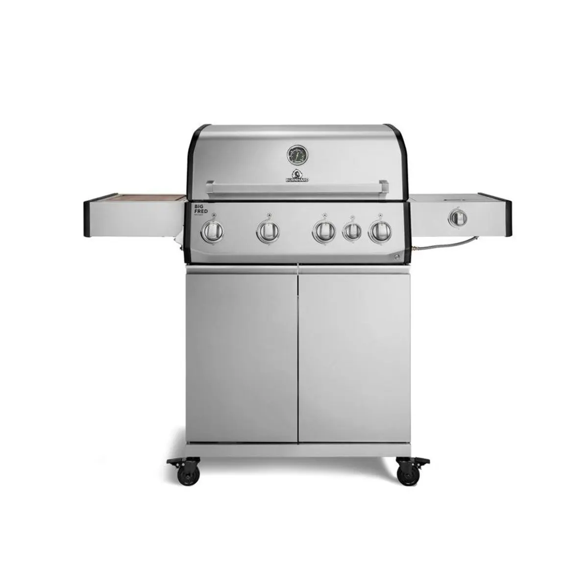 BURNHARD Big FRED Deluxe Gasgrill, 21,2 kW, 4-Brenner, Infrarot, Edelstahl