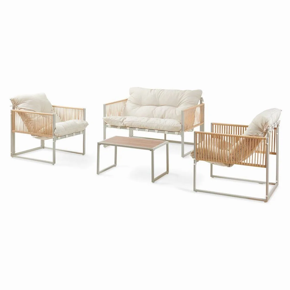 casa.pro Gartenlounge-Set Karg, 4-teilig, bequem und wetterfest 3