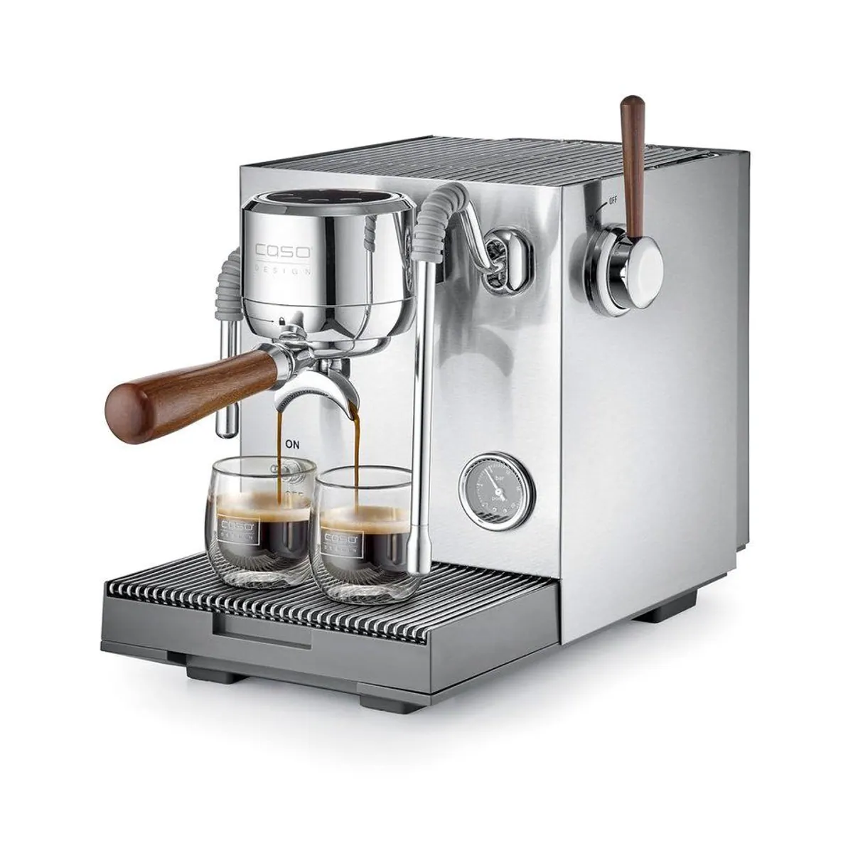 Caso EspressoGourmet Advanced Siebträgermaschine, 3000 Watt, 19 bar, Vorbrühfunktion 2