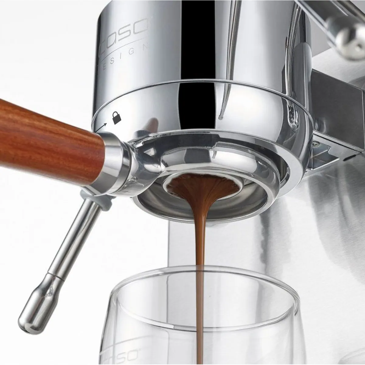 Caso EspressoGourmet Advanced Siebträgermaschine, 3000 Watt, 19 bar, Vorbrühfunktion 5