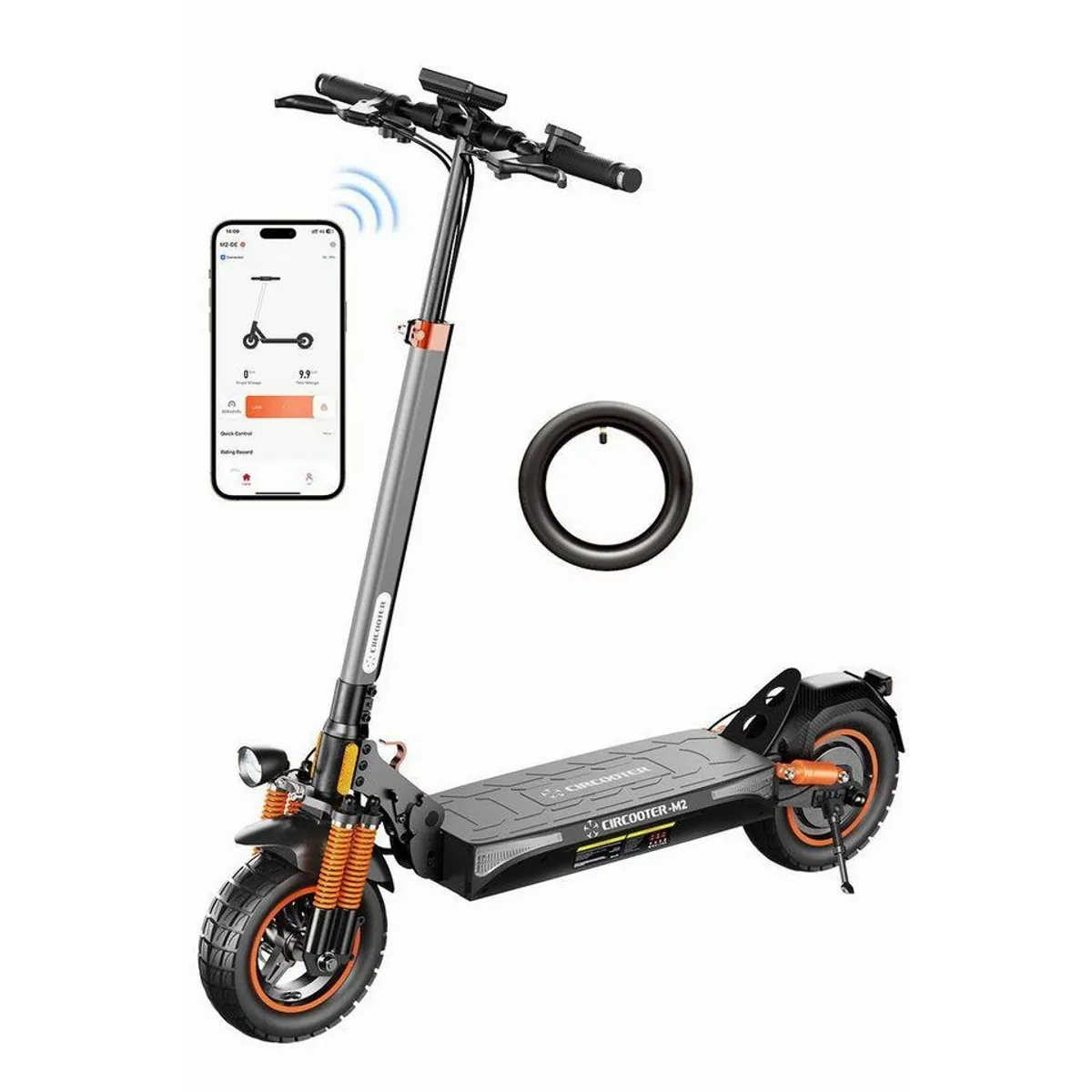 Circooter E-Scooter Offroad, 70 km Reichweite, klappbar, 10 Zoll Reifen