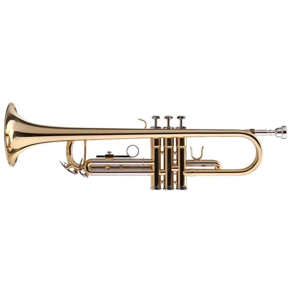 Classic Cantabile TR-40 Trompete Bb, Goldmessing Mundrohr, 125 mm Schallbecher — inkl. Koffer & Mundstück 2