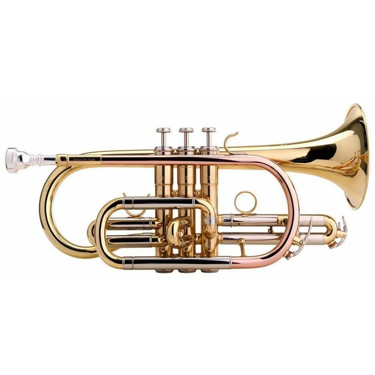 Classic Cantabile CR-400 Bb-Kornett, hochwertiges Messing, Edelstahlventile, Neusilber-Stimmzug