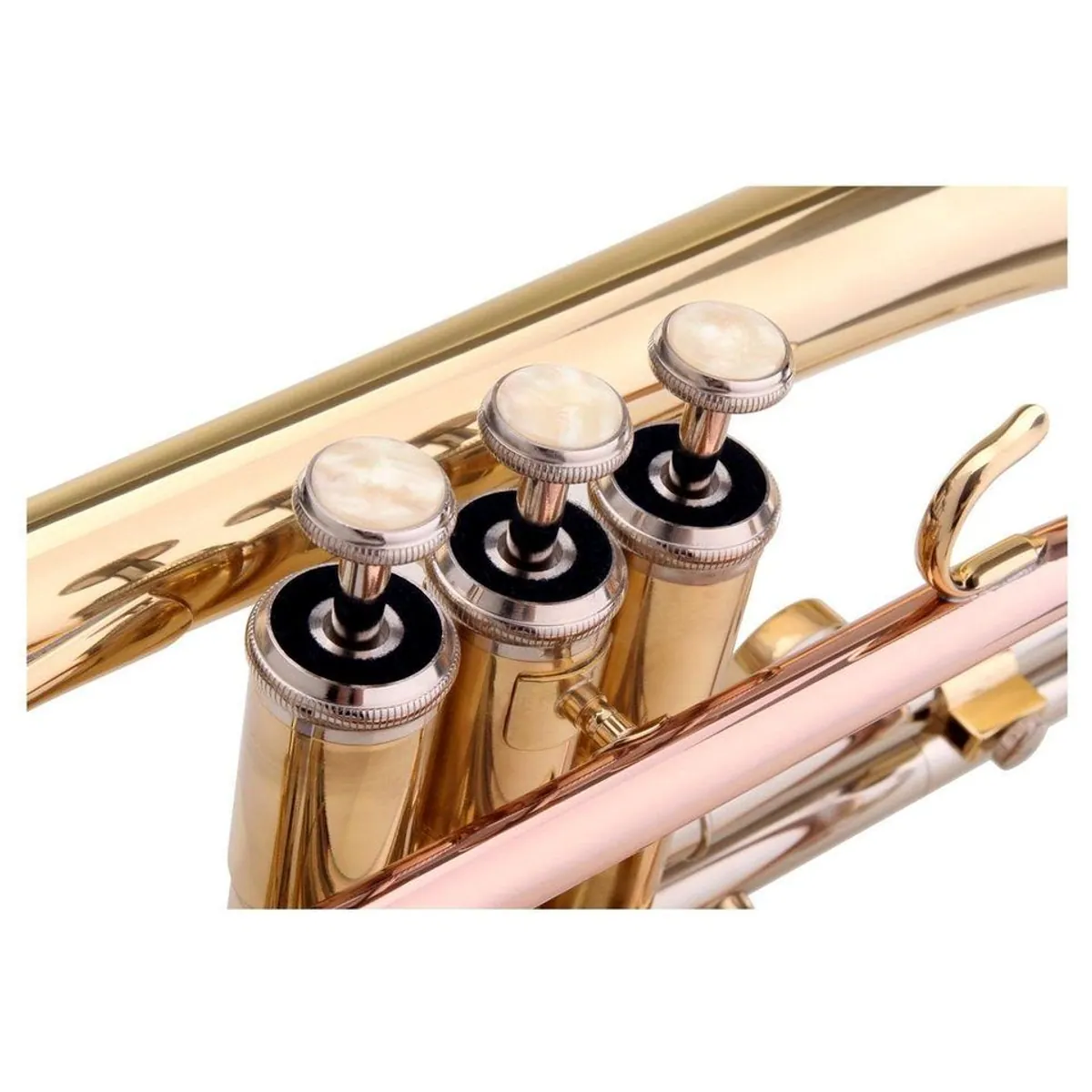 Classic Cantabile CR-400 Bb-Kornett, hochwertiges Messing, Edelstahlventile, Neusilber-Stimmzug 2