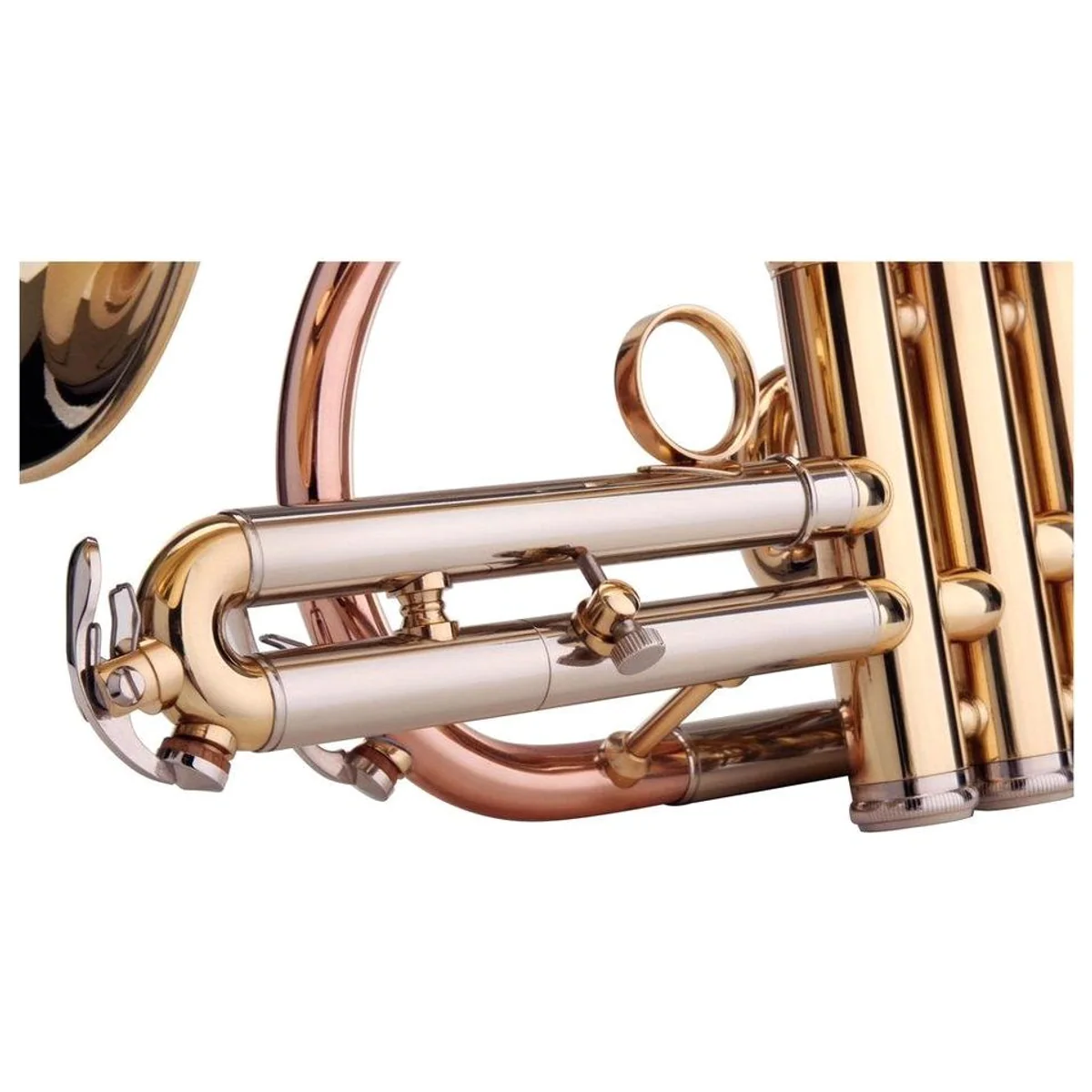 Classic Cantabile CR-400 Bb-Kornett, hochwertiges Messing, Edelstahlventile, Neusilber-Stimmzug 5