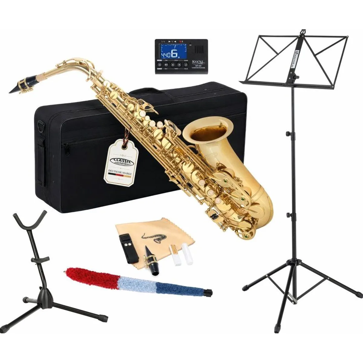 Classic Cantabile AS-450 Altsaxophon, leichter Spielkomfort, umfangreiches Zubehör