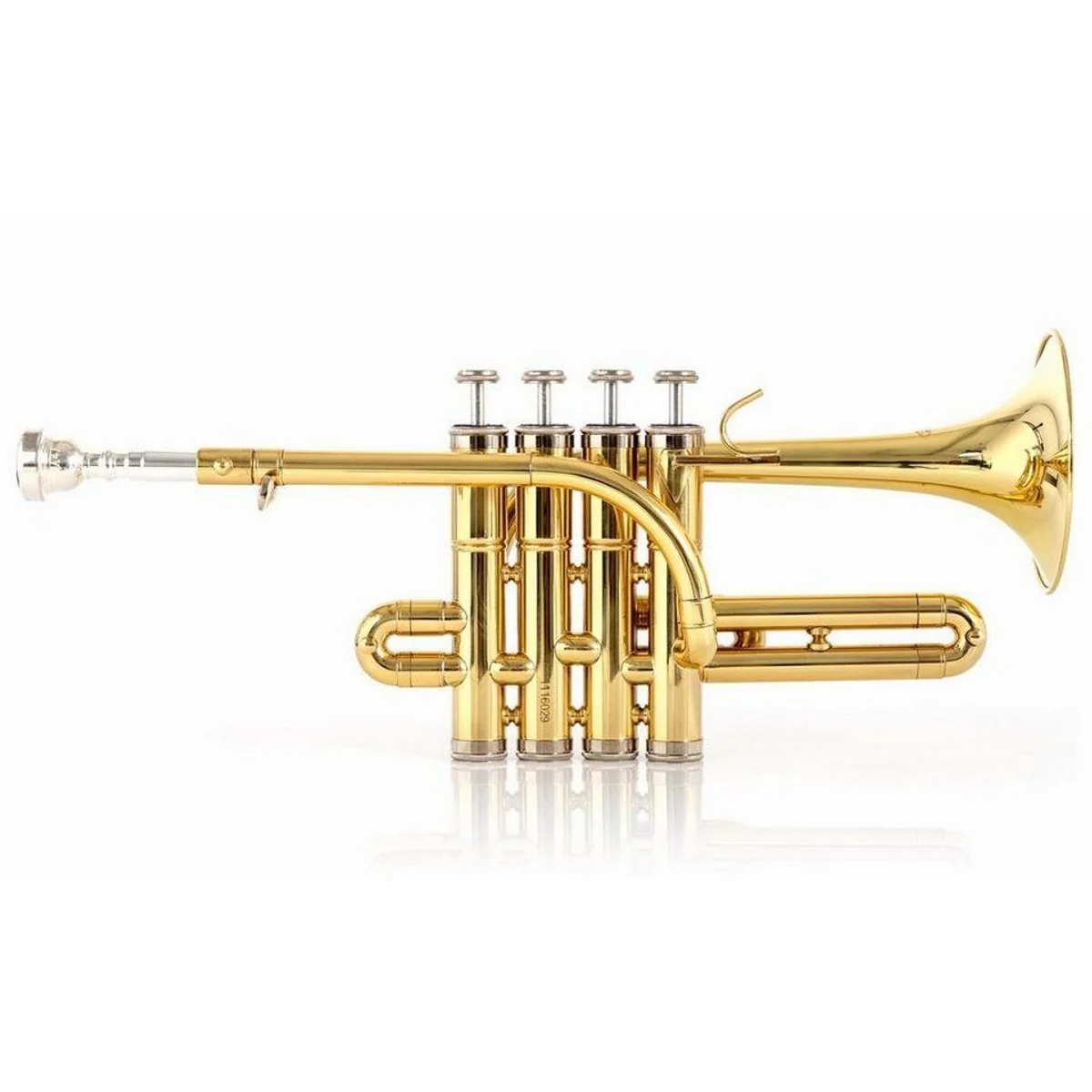 Classic Cantabile PT-196 Piccolotrompete, lange Bauform, robustes Mundstück, stabiler Koffer