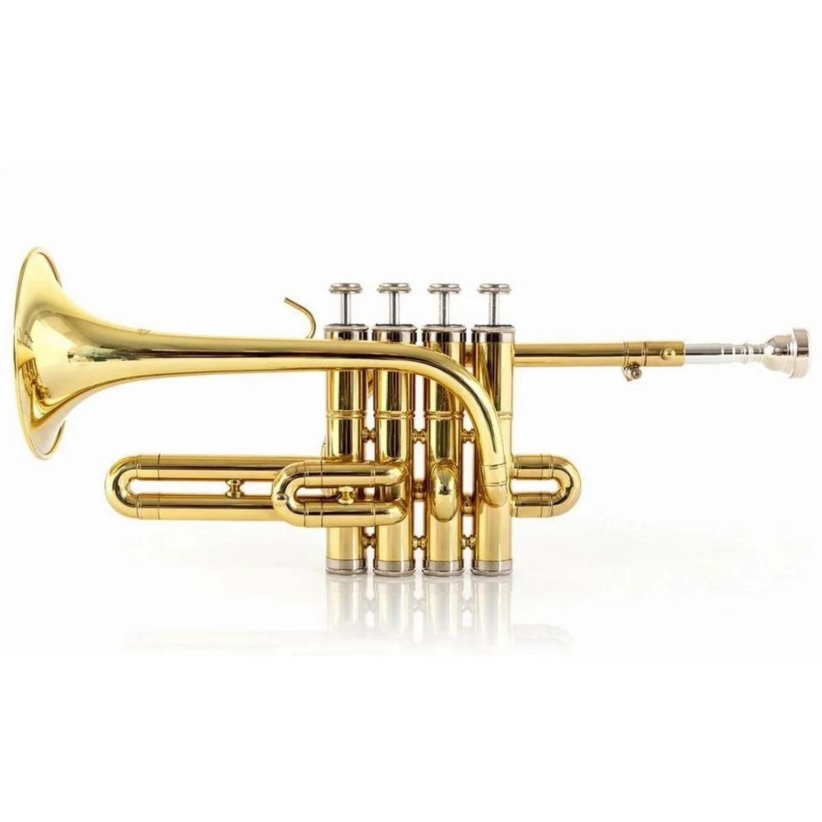 Classic Cantabile PT-196 Piccolotrompete, lange Bauform, robustes Mundstück, stabiler Koffer 2