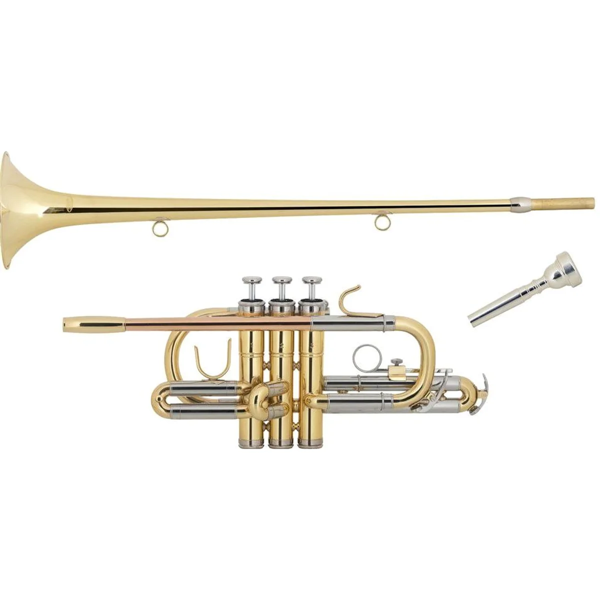 Classic Cantabile TR-45 Herald Trompete, strahlender Klang, robustes Design, individuell einstellbar