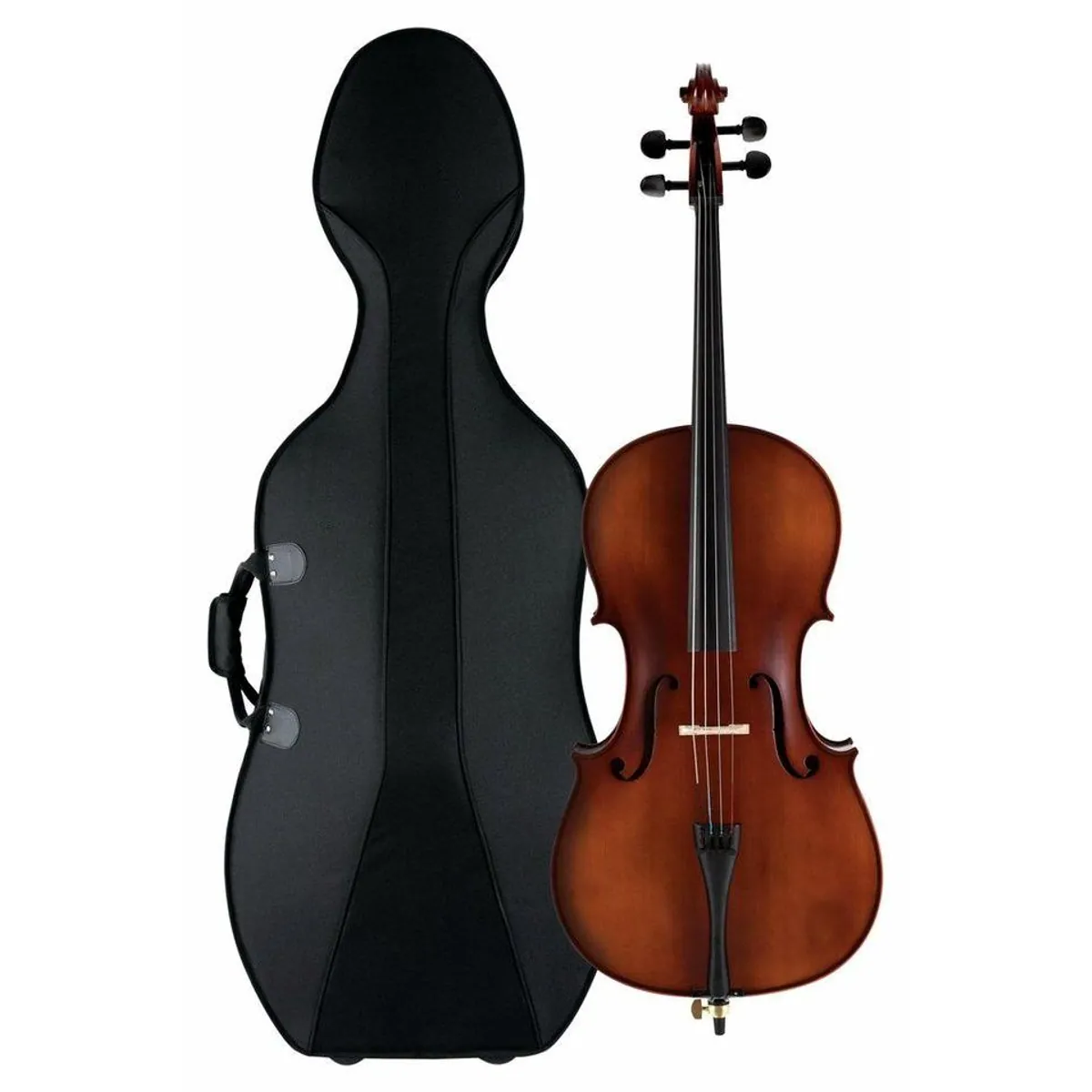 Classic Cantabile Brioso Cello 3/4, geflammter Ahorn, inkl. Trolley-Koffer und Zubehör