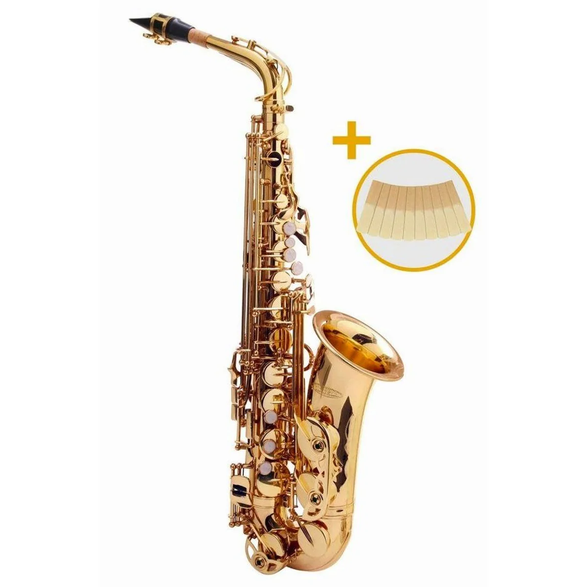 Classic Cantabile Alt-Saxophon AS-450, ergonomische Klappenmechanik, edle Lackierung, inkl. Zubehör