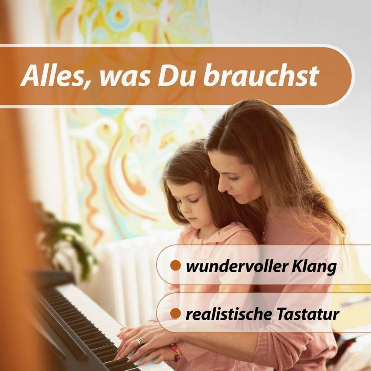 Classic Cantabile DP-50 Digitalpiano Set, 88 Tasten Hammermechanik, inkl. Klavierbank & Kopfhörer 2