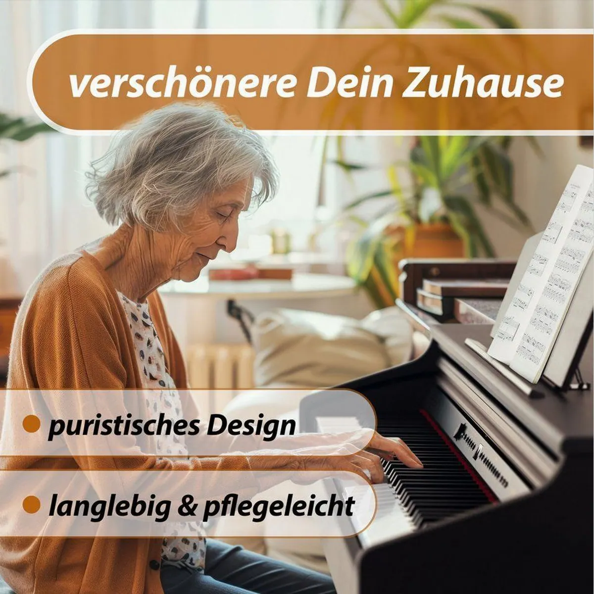 Classic Cantabile DP-50 Digitalpiano Set, 88 Tasten Hammermechanik, inkl. Klavierbank & Kopfhörer 4