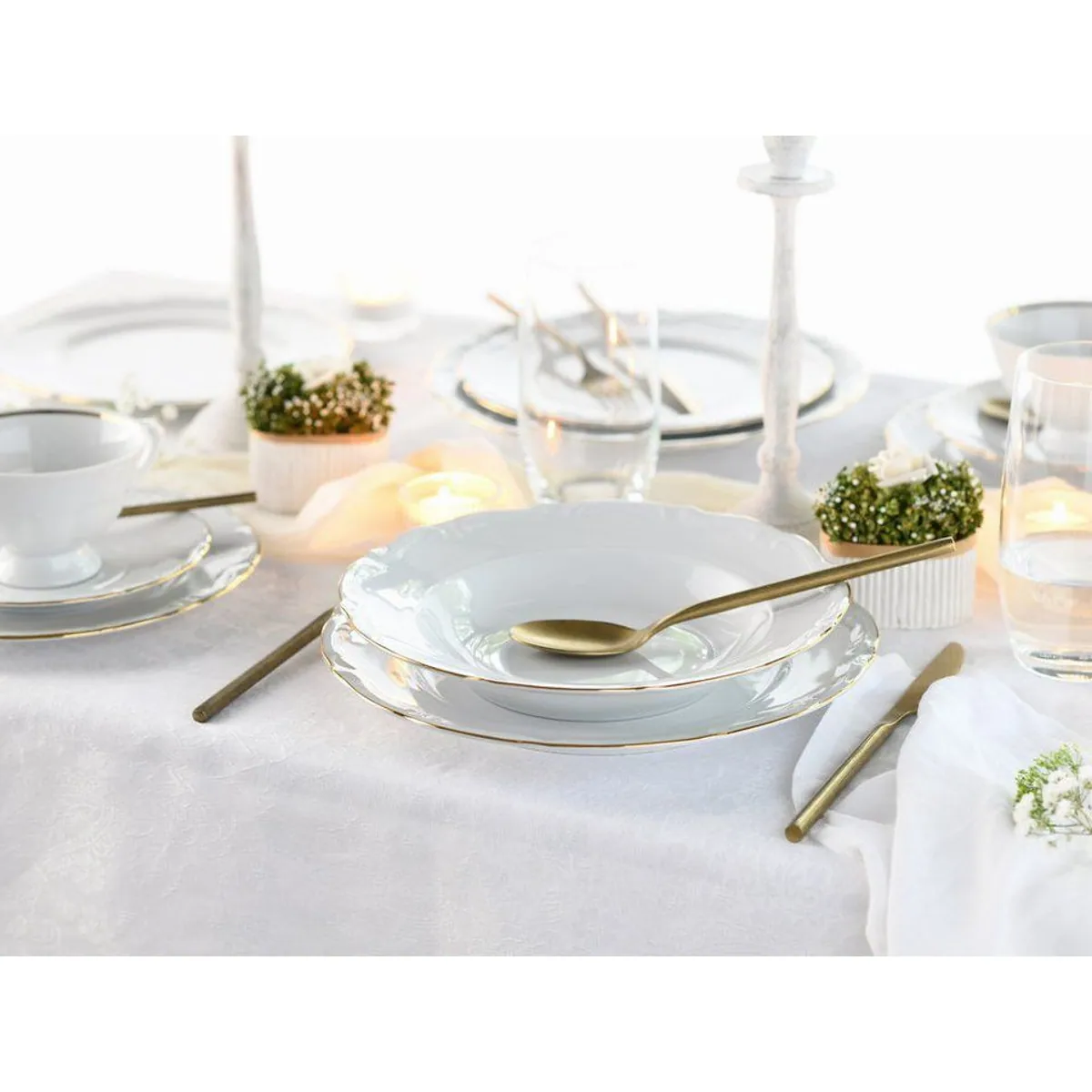 CreaTable Kombiservice Maria Theresia, 30-tlg., für 6 Personen, elegantes Porzellan 3