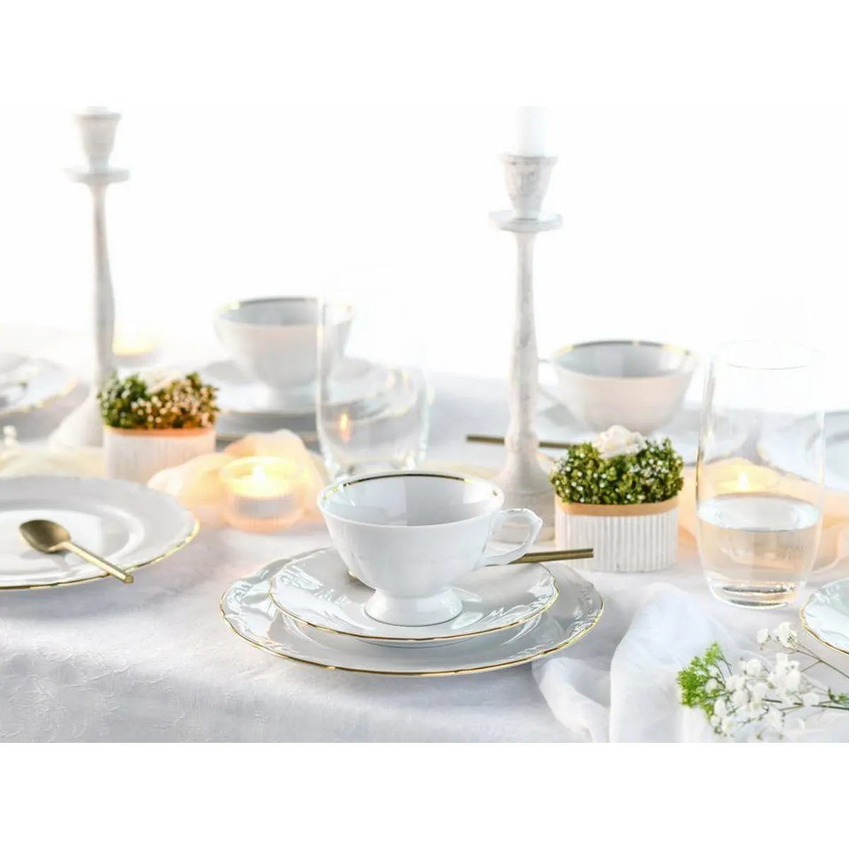 CreaTable Kombiservice Maria Theresia, 30-tlg., für 6 Personen, elegantes Porzellan 4