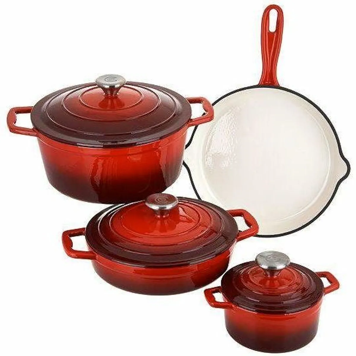 CS Koch-Systeme Topf-Set Xanten, 7-teilig, Gusseisen, Induktionsgeeignet