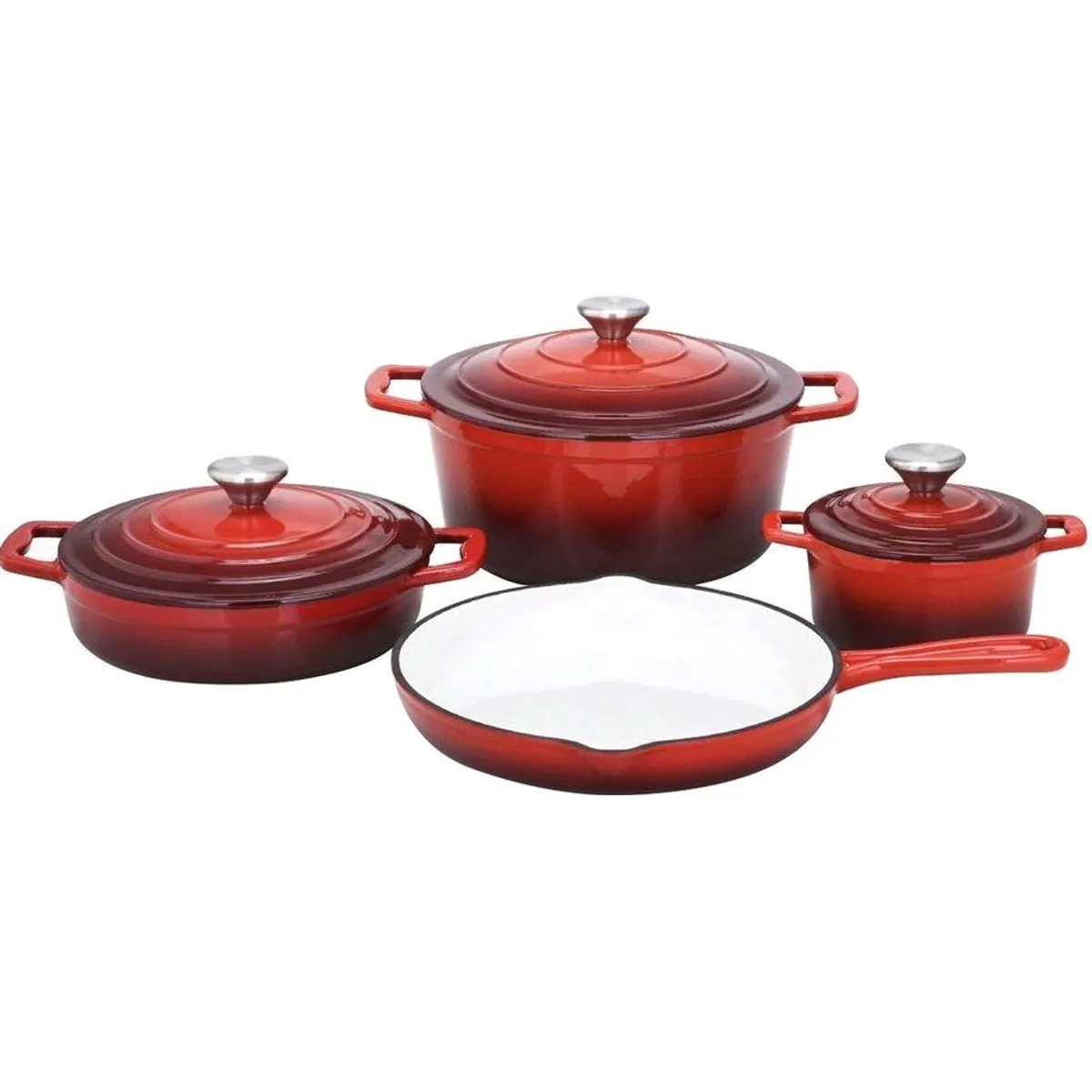 CS Koch-Systeme Topf-Set Xanten, 7-teilig, Gusseisen, Induktionsgeeignet 2